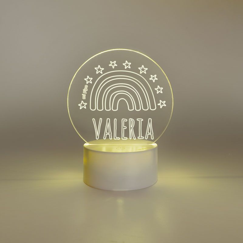 lamparita redonda arcoiris personalizada lamparita redonda arcoiris personalizada
